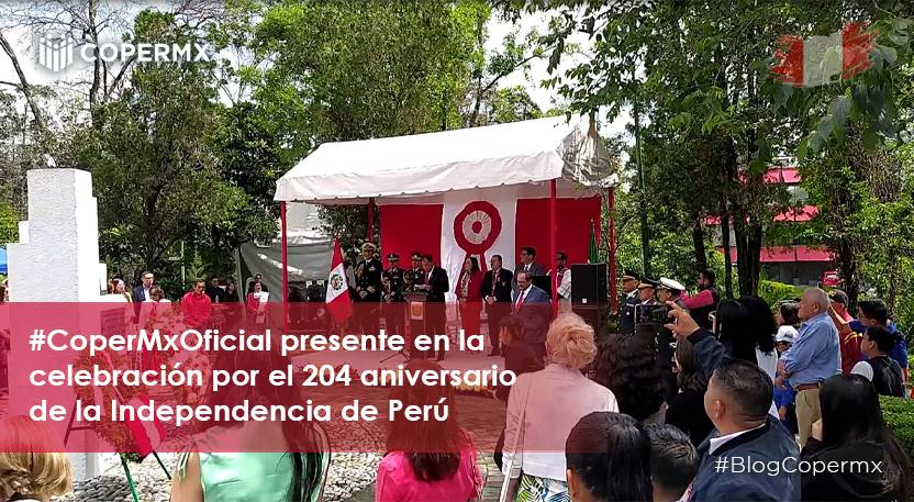CoperMxOficial presente en la celebración por el 204 aniversario de la Independencia de Perú
